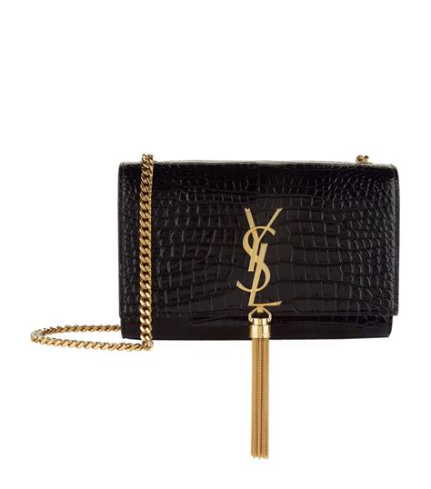 ysl kate croc embossed bag|saint laurent kate shoulder bag.